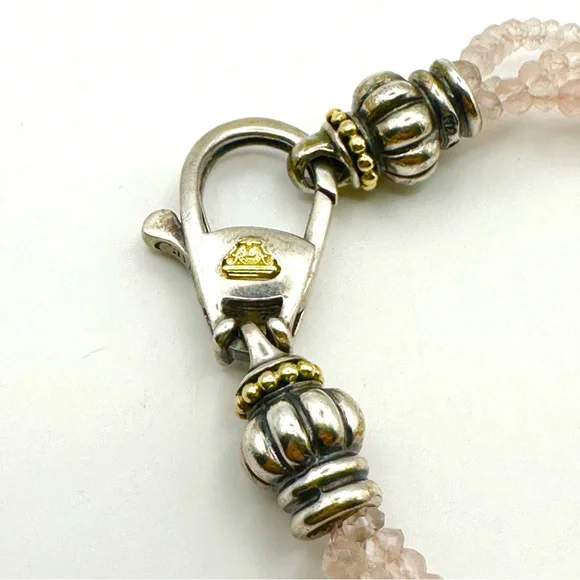 Lagos Rose Quartz Bracelet RARE - Picture 5 of 10